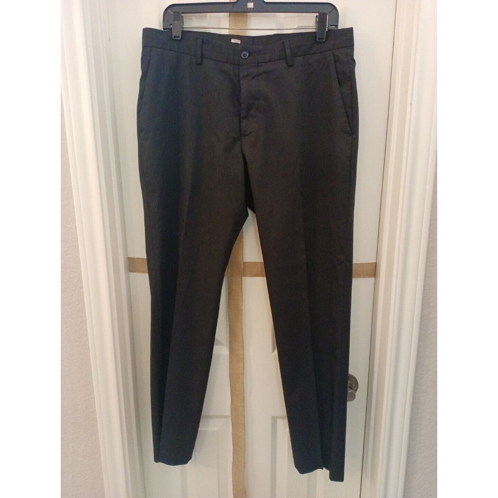 Men's Zara Black Dress Slacks With Slash Pockets Size 32